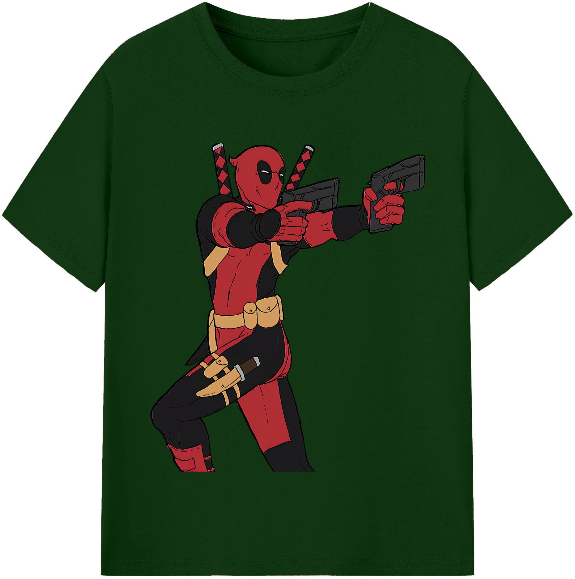 （画像用） Deadpool デッドプール 綿100％半袖Tシャツ（フロントプリント）